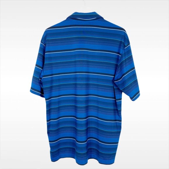 Nike Golf Striped Fit Dry Short Sleeve Polo Shirt - Picture 4 of 7